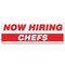 Signmission Now Hiring Chefs Banner Apply Inside Accepting Application Single Sided B-72-30216 - alternate 1